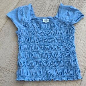 Abercrombie Kids Blue Smocked Top